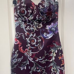 SZ 4 BEBE Organza Scuba Dress NWT